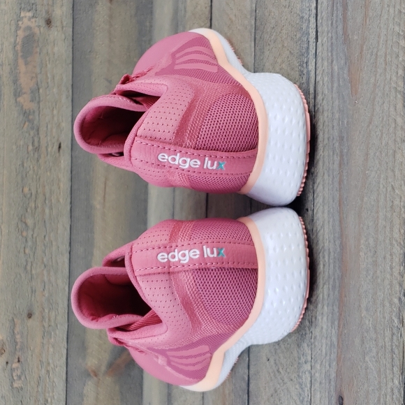 adidas Women's Edge Lux 4 Running Shoes Hazy Rose White - Picture 3 of 10